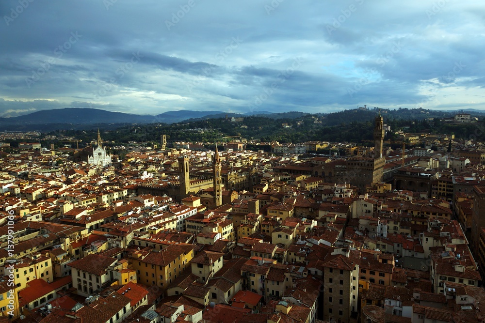 View of the city Florence, Tuscany, Italy