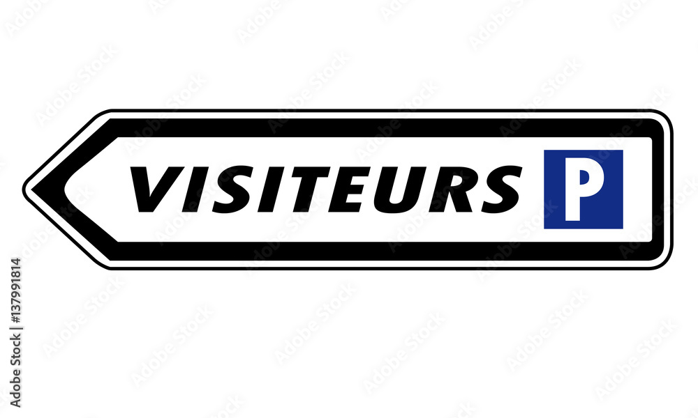 Obraz premium Parking visiteurs