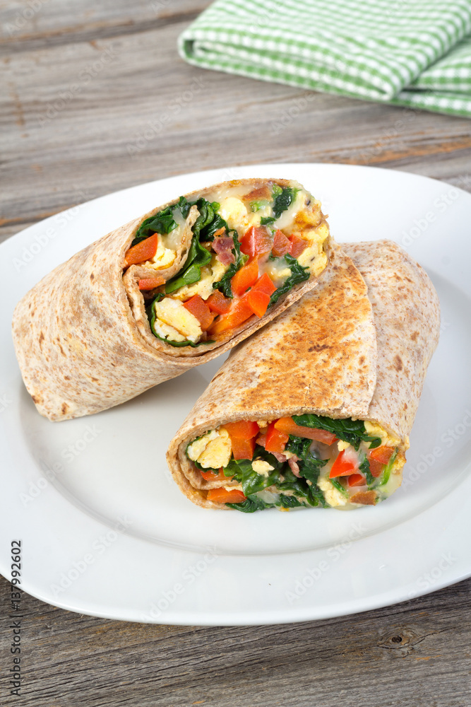 egg and spinash wrap sandwich egg and spinash wrap sandwich