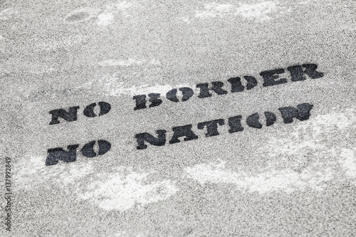 Fotografie No border no nation