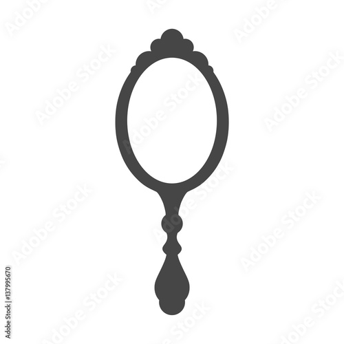 Mirror vector icon - Illustration