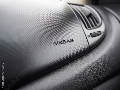 airbag sign in a car
