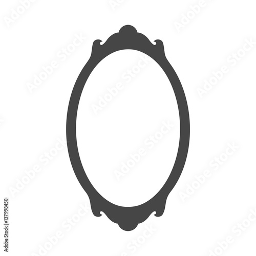 Mirror vector icon - Illustration