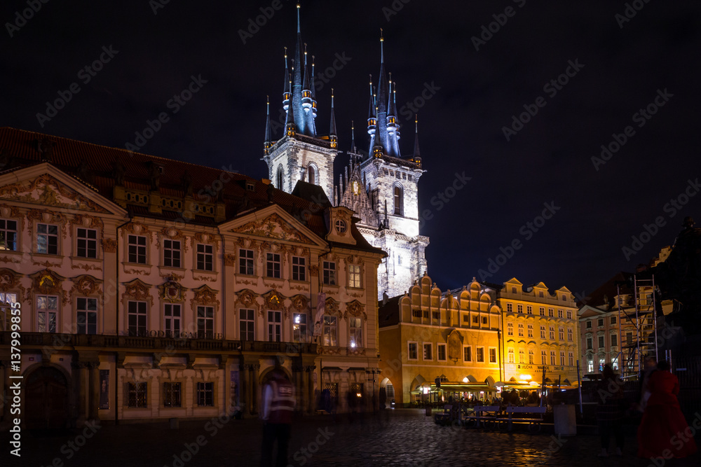Obraz premium Night Prague
