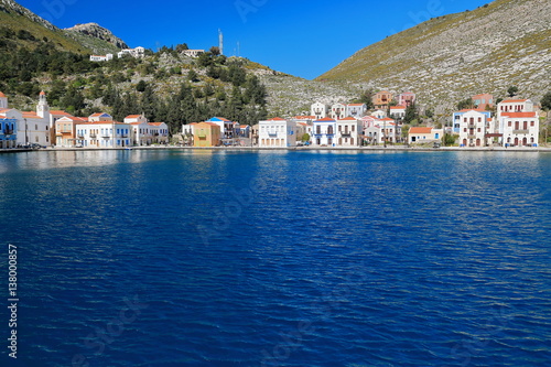 West side-Pera Meria district of the harbor. Kastellorizo island-Dodecanese-Greece. 1517