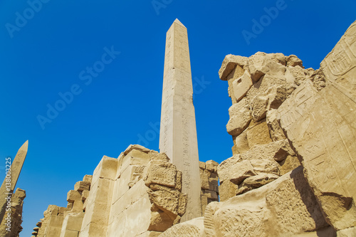 Ancient Karnak Temple in Luxor, Egypt. Photo shot in 2017