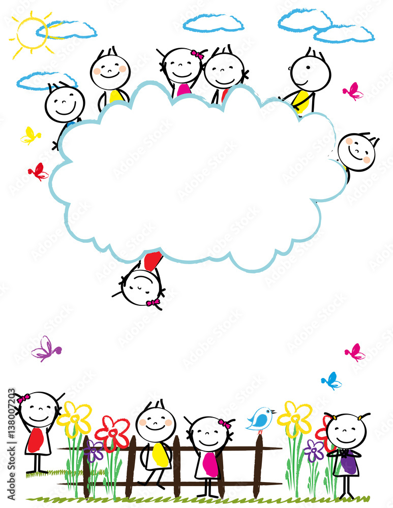 Colorful kids frame Colorful kids frame