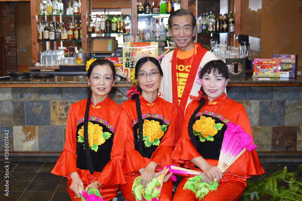 Lena, Lei, Henry and Xiao-Ling at Barringtom MA,  2/13/2016