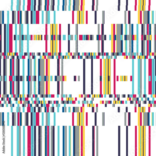 Abstract geometric color blocked pattern