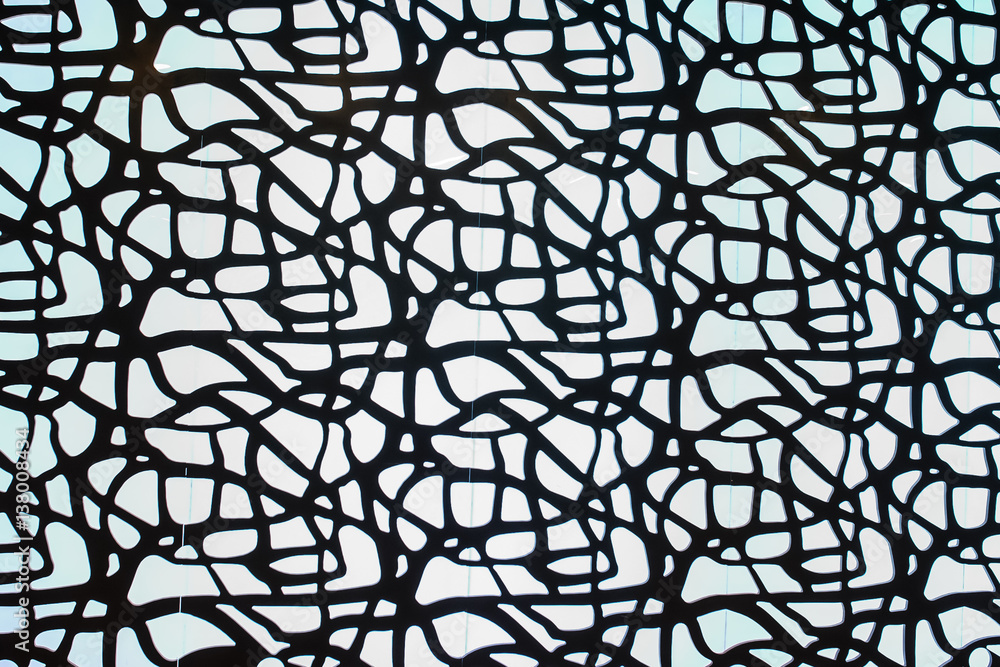 Naklejka premium black web on white light background