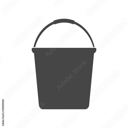 Water bucket vector illustration