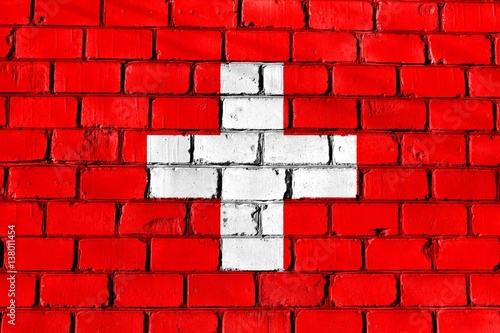 The flag on the wall. Switzerland