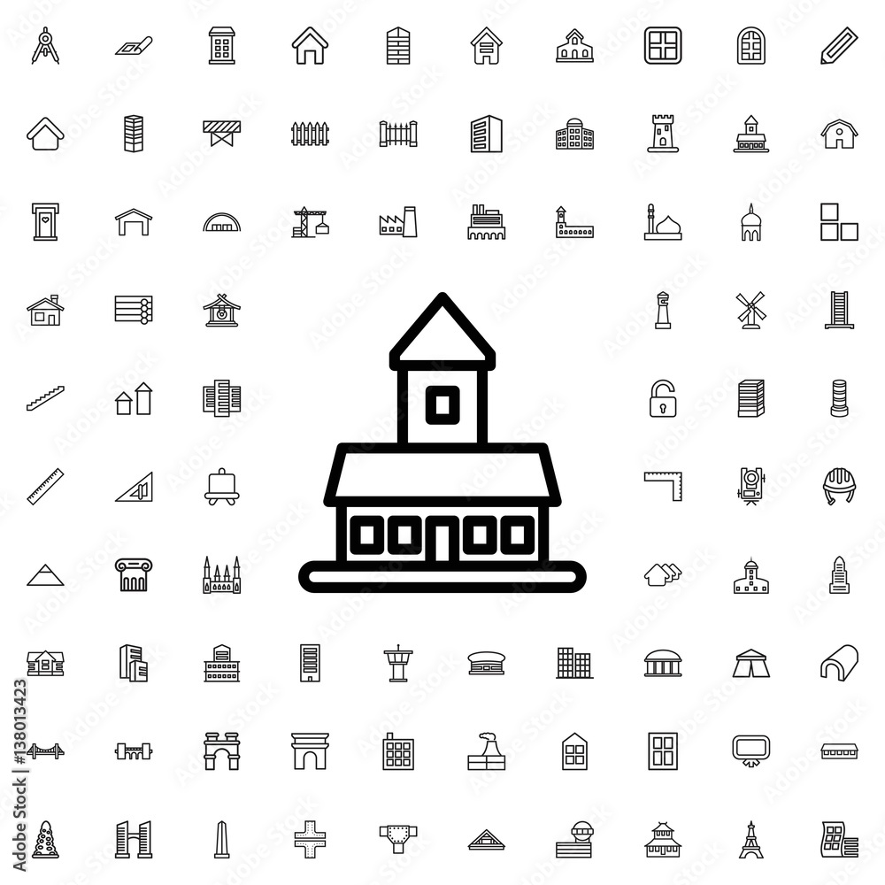 castle icon illustration castle icon illustration