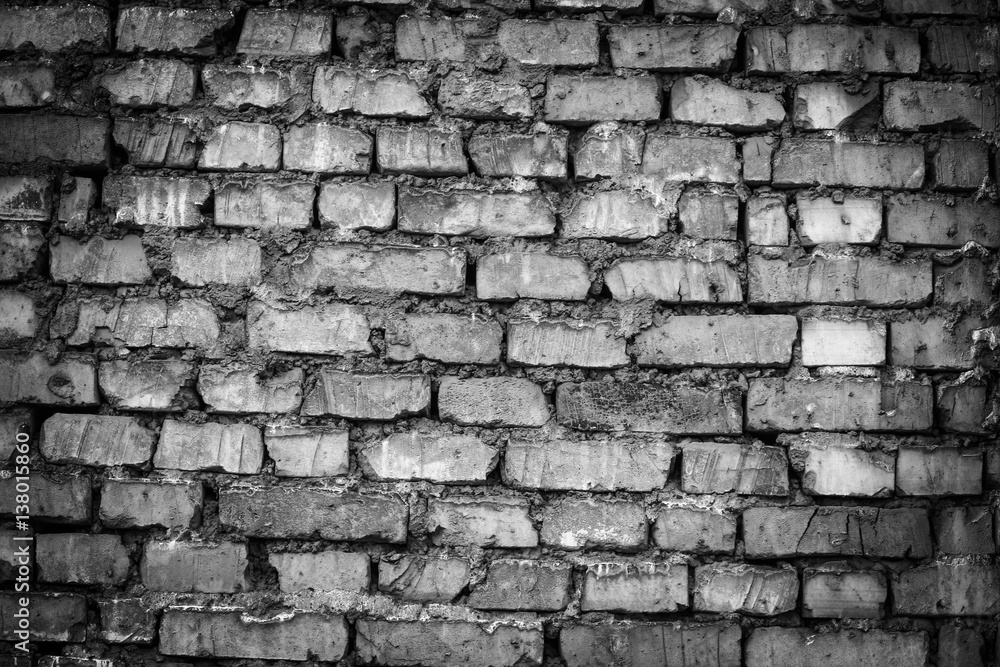 wall of the old brick