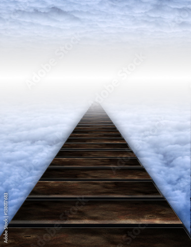 Path into clouds
