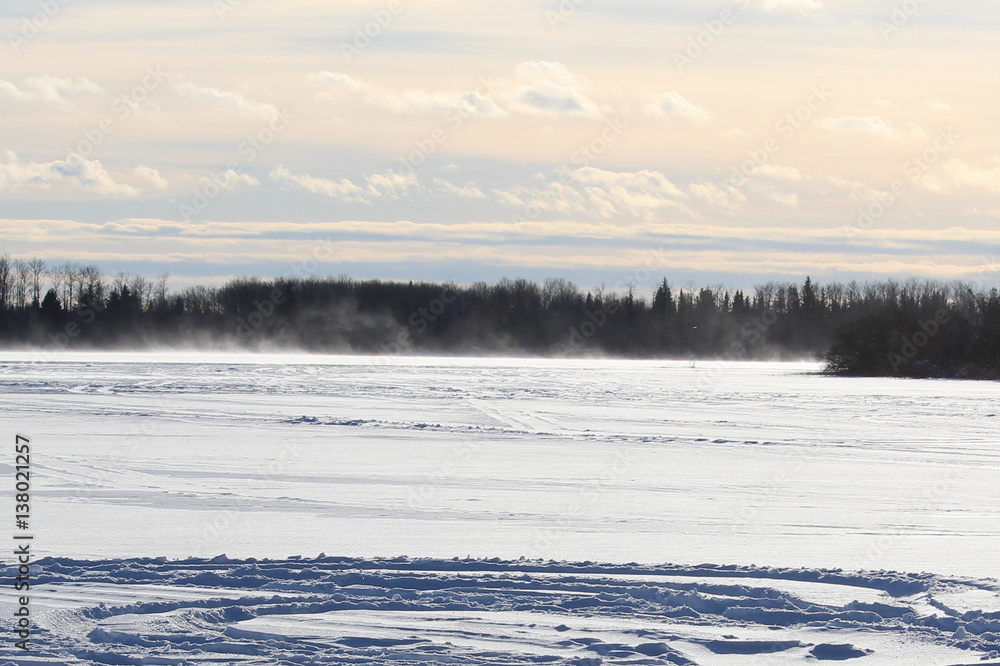 Blowing and Drifting Snow Across an Open Lake Blowing and Drifting Snow Across an Open Lake