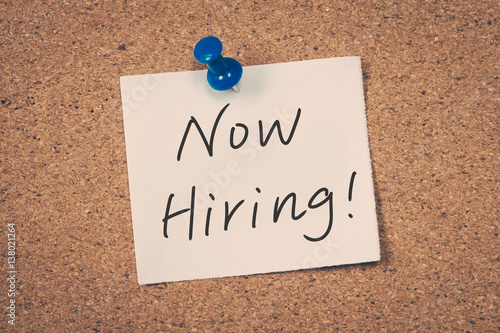 now hiring