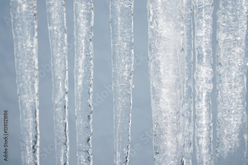 icicle background in winter season