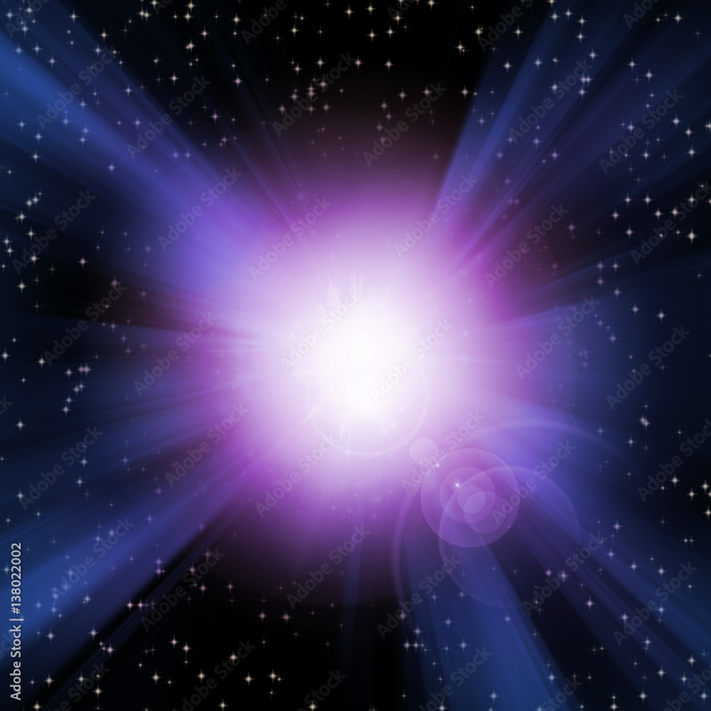 Burst of Light in Space Burst of Light in Space