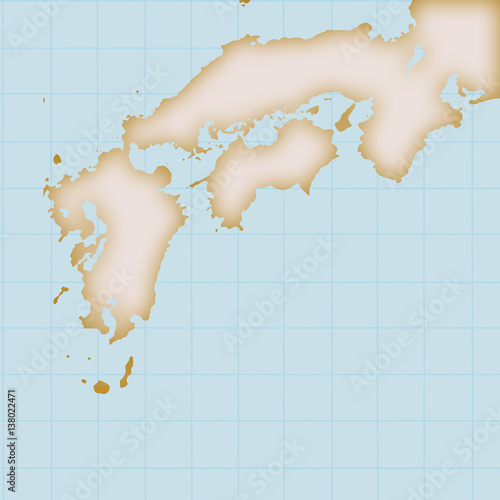 日本地図 西日本 九州 Stock イラスト Adobe Stock