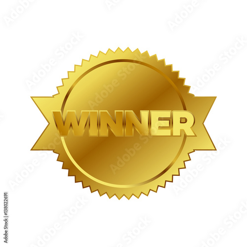 Gold Winner Emblem/Badge to The Best