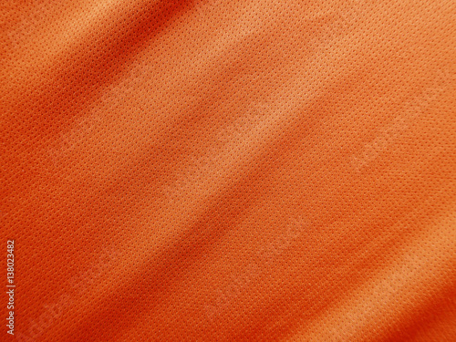 orange sports clothing fabric jersey texture © Piman Khrutmuang