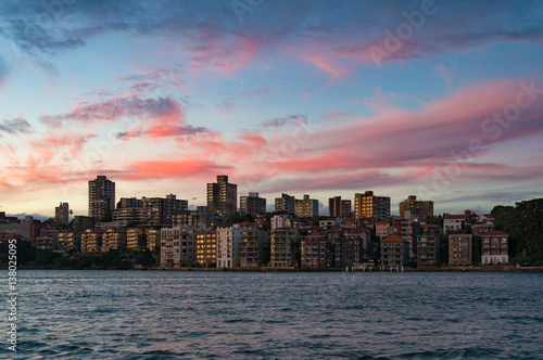 Photography Kirribilli suburb of Sydney at sunset