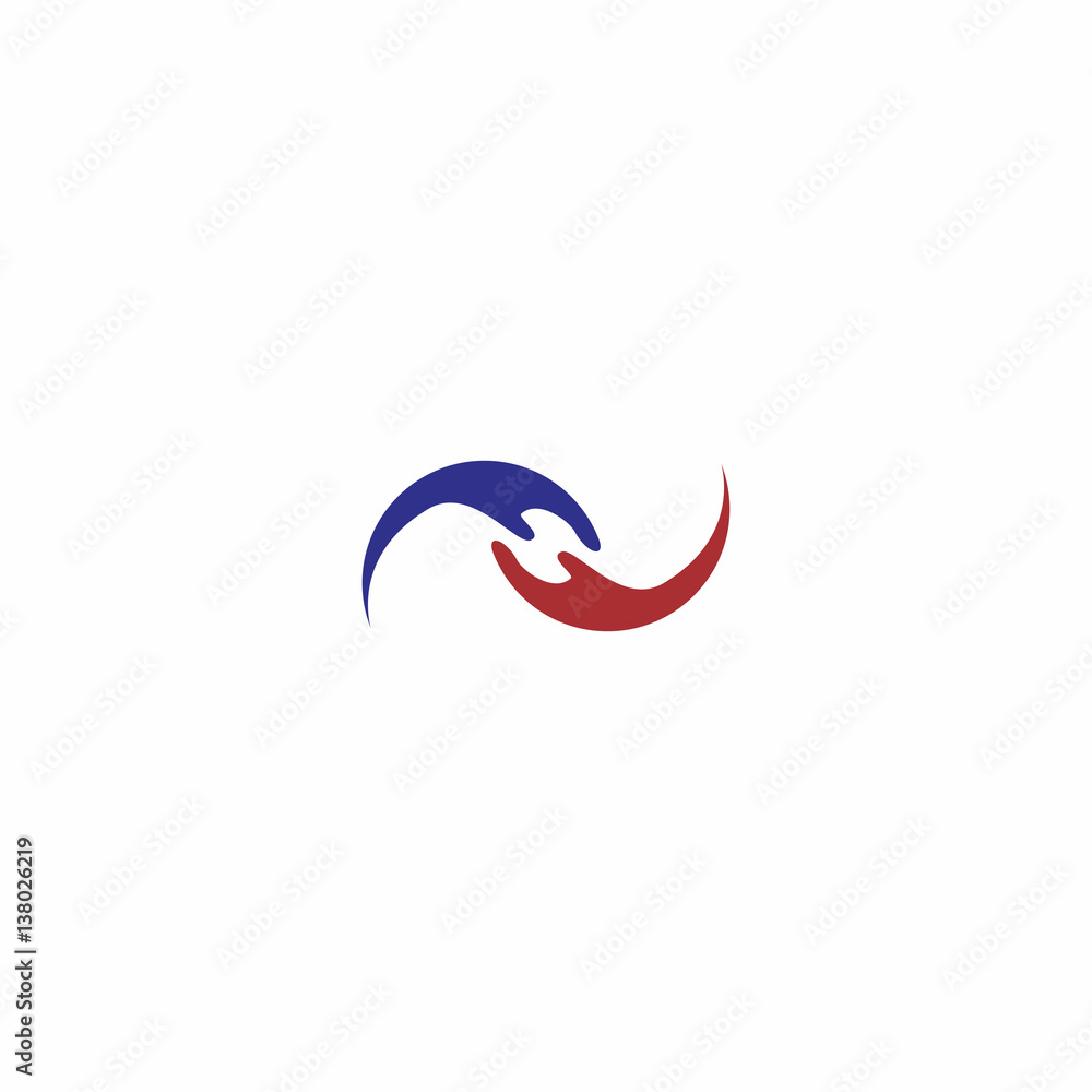 Obraz premium Hand Care Logo Vector 