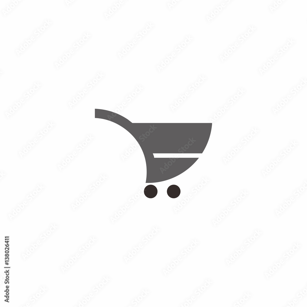 Unique Shopping Cart Logo Vector Unique Shopping Cart Logo Vector