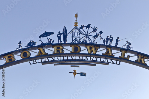 Ocean City , Maryland Boardwalk Entryway SIgn photo