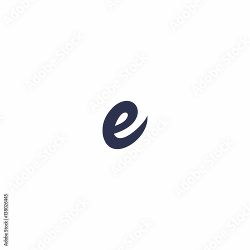 e Letter Logo Vector