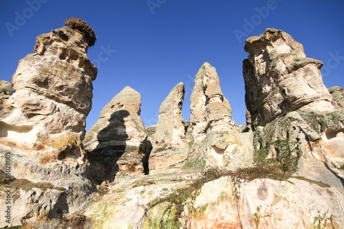 Rock formations in Capadocia, Turkey