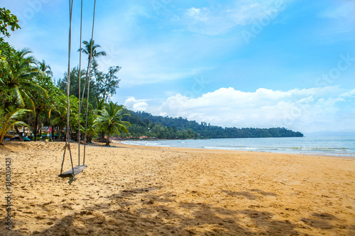 Swing on the beach khao lak phang nga thailand