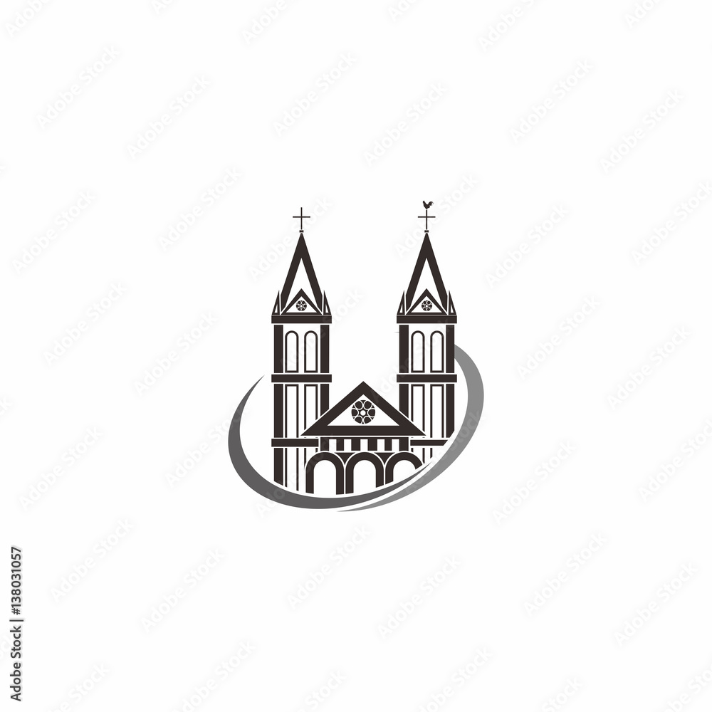 castle church logo vector