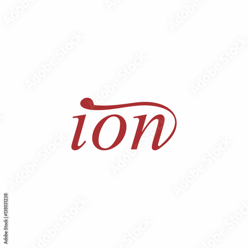 ion letter logo vector