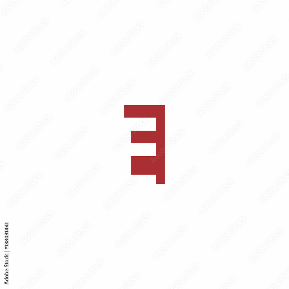 e Letter Logo in square e Letter Logo in square