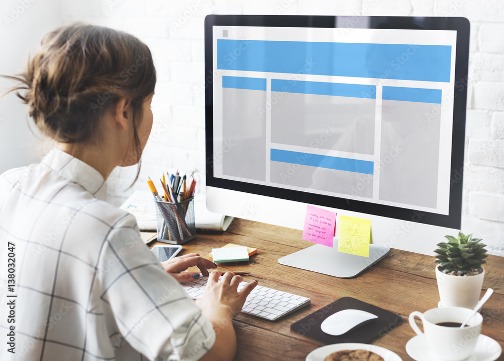Web Design Template Copy Space Concept Web Design Template Copy Space Concept