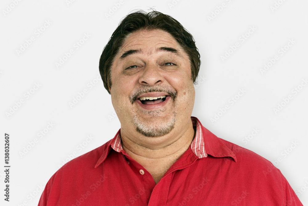 Obraz premium Man Cheerful Studio Portrait Concept