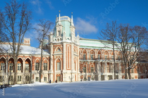 Moscow, Russia - January 17, 2017: The Museum-reserve "Tsaritsyno". The Grand Palace