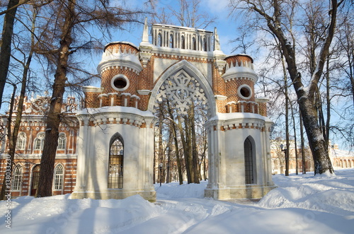 Photography Moscow, Russia - January 17, 2017: The Museum-reserve Tsaritsyno