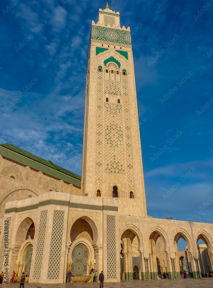 Fototapeta premium Third largest Mosque Hassan II in Casablanca Morocco
