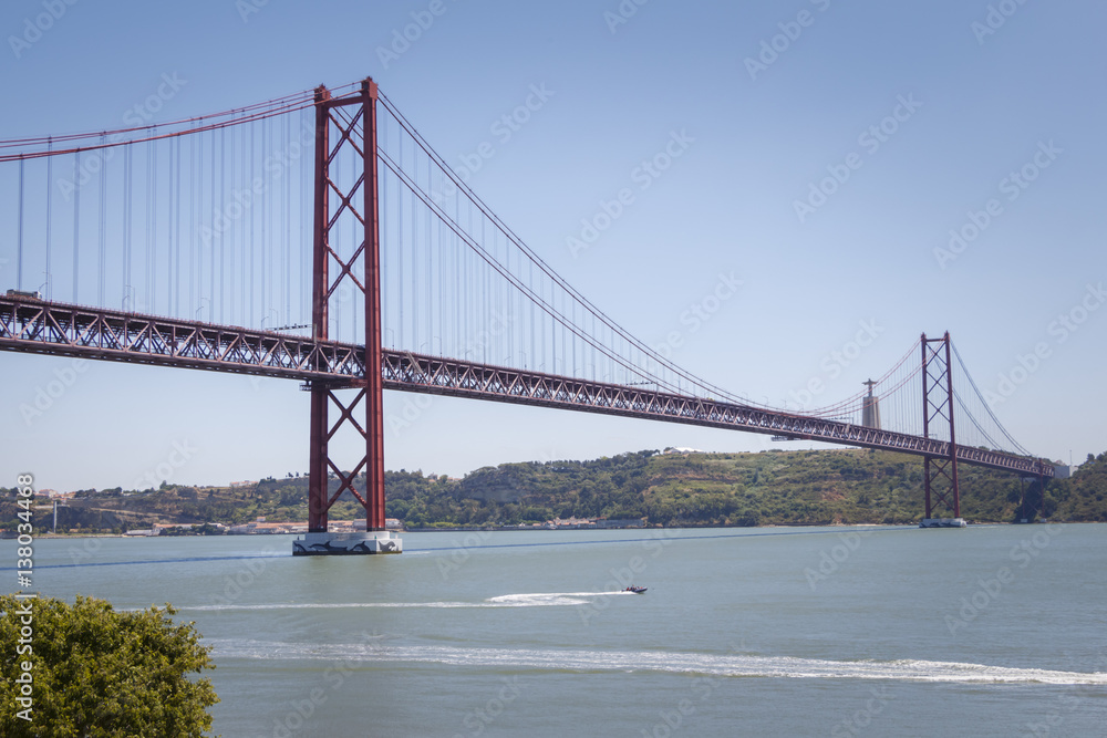 25 de Abril Suspension Bridge, Lisbon, Portugal