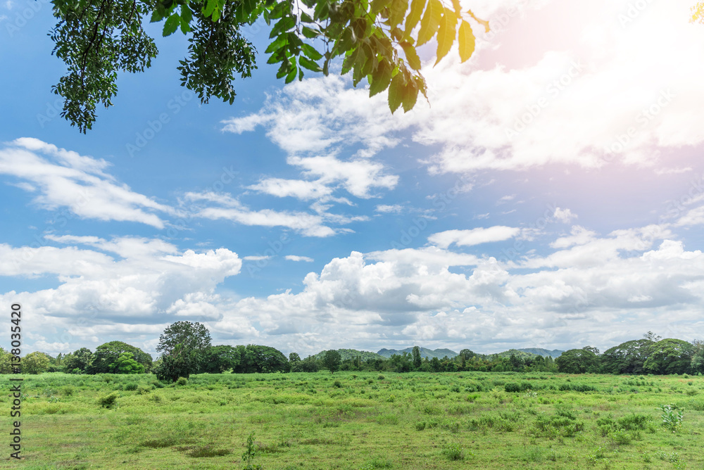 Fototapeta premium Natural view of Kanchanaburi city, Thailand