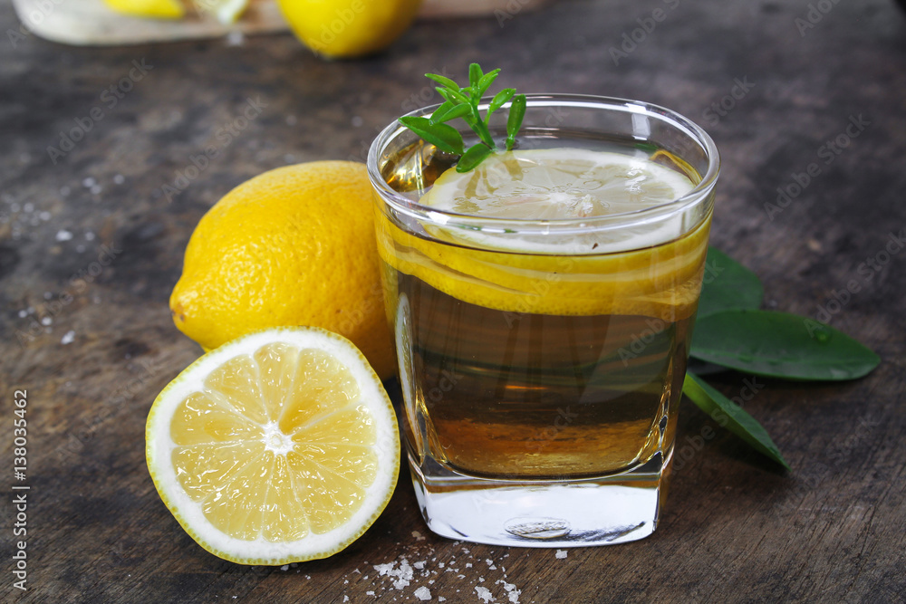 fresh lemon whole and slice with lemon leaf fresh lemon whole and slice with lemon leaf