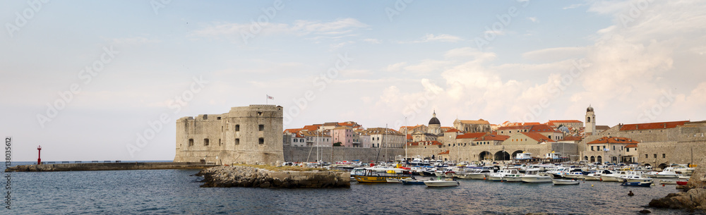 Dubrovnik Old Town Port Panorama