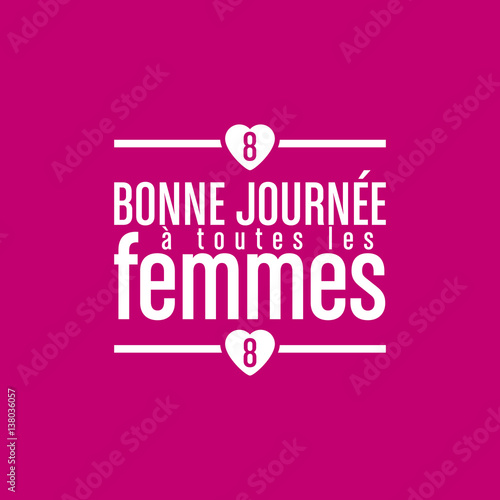 bonne journée aux femmes