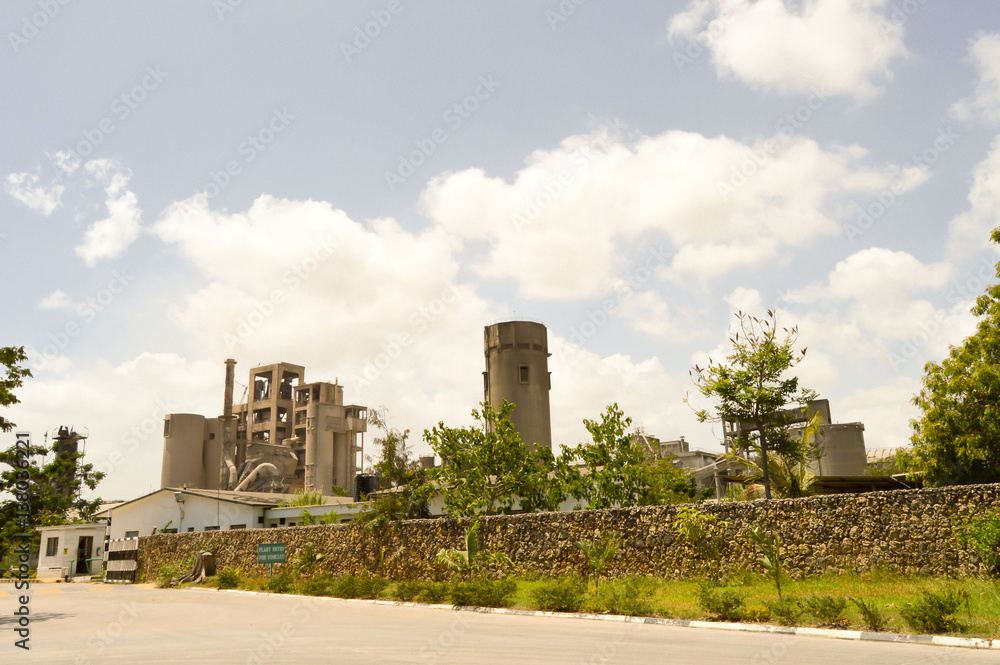 Concrete factory in nature Concrete factory in nature