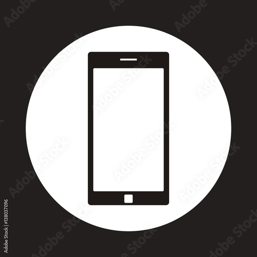 smartphone icon inside circle