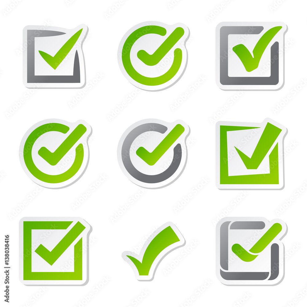 Check box icons of vote mark sign choice yes symbol and correct design right agreement voting form button question choose success graphic vector illustration. Check box icons of vote mark sign choice yes symbol and correct design right agreement voting form button question choose success graphic vector illustration.