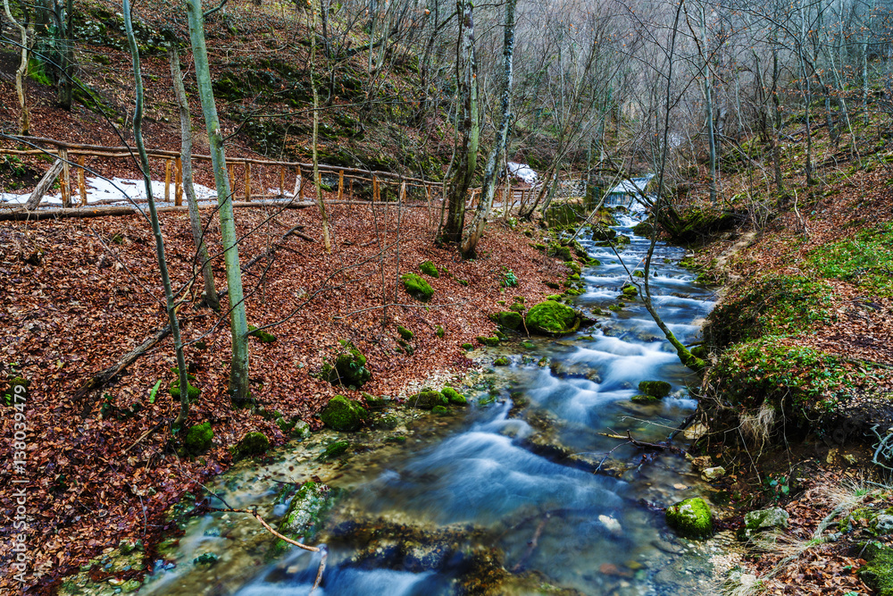 National Park mountain river Nera Beusnita National Park mountain river Nera Beusnita